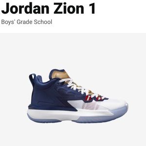 Boys Zion tennis shoes only wore once for basketball picture.